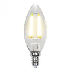 Филаментная светодиодная лампа E14 6W 4000K (белый) Air Uniel LED-C35-6W-NW-E14-CL GLA01TR (UL-00002198)