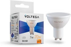 Светодиодная лампа GU10 7W 2800К (теплый) Simple Voltega 7056