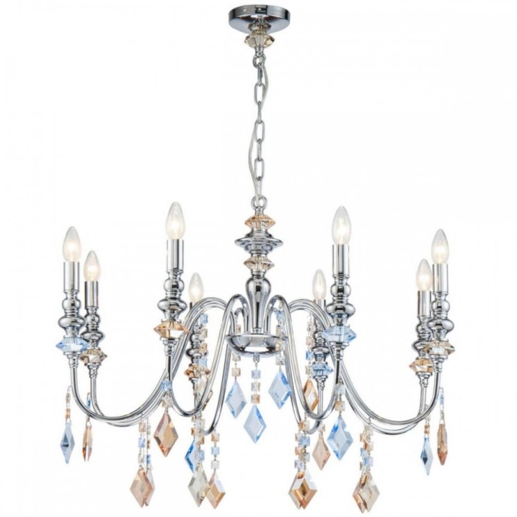 Подвесная люстра Lucia Tucci illuminazione MAYA 4450.8 chrome