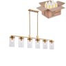 Подвесная люстра с лампочками Favourite Radiales 3099-6U+Lamps E14 Свеча