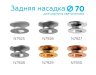 Насадка задняя накладная для корпуса светильника с диаметром отверстия D70mm Ambrella light Diy Spot N7930