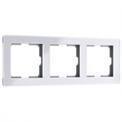 Рамка на 3 поста Acrylic (белый) Werkel W0032701