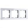 Рамка на 3 поста Acrylic (белый) Werkel W0032701