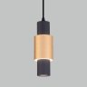 Подвесной светодиодный светильник Bento Eurosvet 50204/1 LED черный/матовое золото (a051714)
