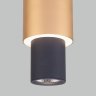 Подвесной светодиодный светильник Bento Eurosvet 50204/1 LED черный/матовое золото (a051714)