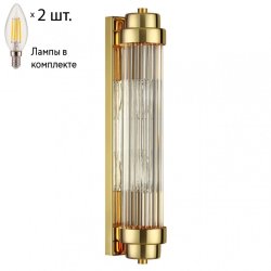 Настенный светильник с лампочками Odeon Light Lordi 4822/2W+Lamps E14 Свеча