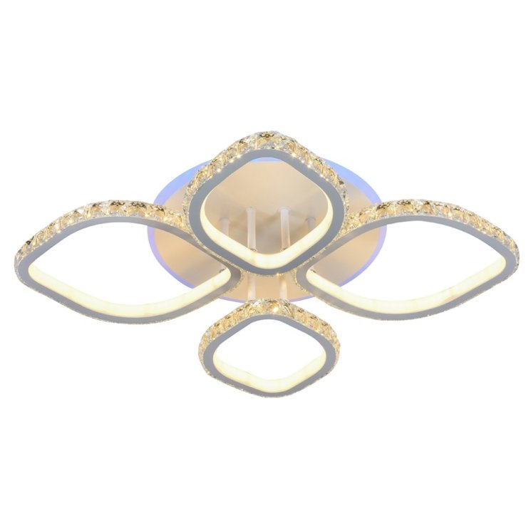Светодиодная диммируемая люстра с ПДУ Profit Light 8022/2+2 WHT