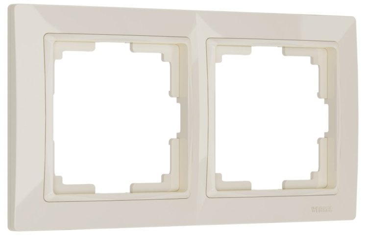 Рамка на 2 поста (слоновая кость, basic) Werkel W0022003
