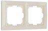 Рамка на 2 поста (слоновая кость, basic) Werkel W0022003