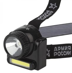 Налобный светодиодный фонарь ЭРА Армия России Гранит аккумуляторный 72x70 176 лм GA-501 Б0030185