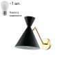 Бра Joven Crystal Lux с лампочкой JOVEN AP1 GOLD/BLACK+Lamps E27 P45