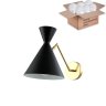 Бра Joven Crystal Lux с лампочкой JOVEN AP1 GOLD/BLACK+Lamps E27 P45
