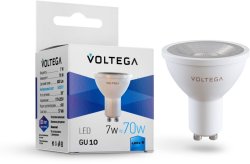 Светодиодная лампа GU10 7W 4000К (белый) Simple Voltega 7061