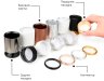 Коннектор скрытый для соединения корпуса светильника D70+D70mm Ambrella light Diy Spot A2011
