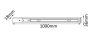 1м. Однофазный шинопровод Crystal Lux CLT 0.11 01 L1000 BL