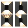 Фасадный светильник Arte lamp Algol A5640AL-2BK
