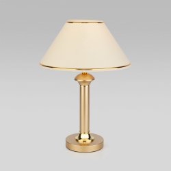 Настольная лампа с абажуром Lorenzo Eurosvet 60019/1 перламутровое золото (a050630)