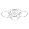 Светодиодная диммируемая люстра с ПДУ Profit Light 8076/6 WHT 132W+8W RGB