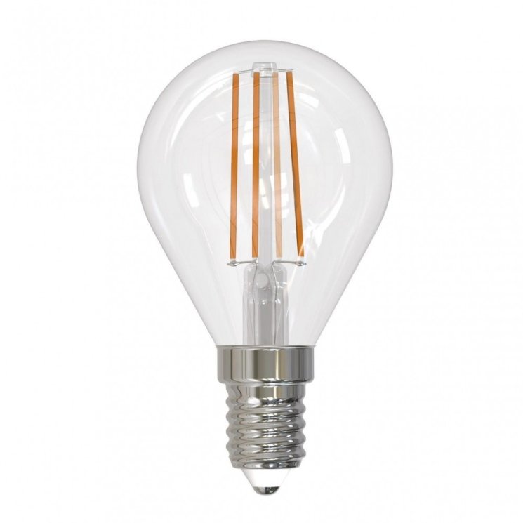 Филаментная светодиодная лампа E14 9W 4000K (белый) Sky Uniel LED-G45-9W-4000K-E14-CL PLS02WH (UL-00005173)
