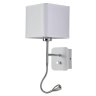 Бра с LED подсветкой Crystal Lux с лампочкой PACO AP2 CHROME/WHITE+Lamps E27 P45