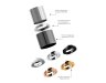 Коннектор скрытый для соединения корпуса светильника D60+D70mm Ambrella light Diy Spot A2030