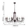Подвесная люстра F-Promo Plini с поддержкой Алиса 2590-12P-A