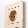 Рамка на 4 поста Platinum (шампань) Werkel W0042611