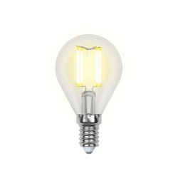 Филаментная лампа E14 7,5W 4000K (белый) Air Uniel LED-G45-7.5W-NW-E14-CL GLA01TR (UL-00003254)
