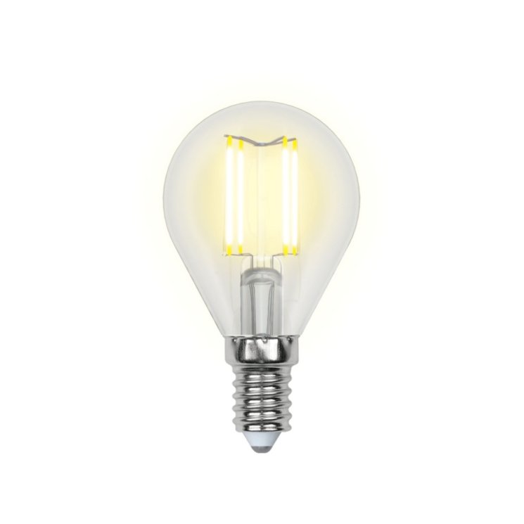 Филаментная лампа E14 7,5W 4000K (белый) Air Uniel LED-G45-7.5W-NW-E14-CL GLA01TR (UL-00003254)