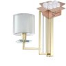 Бра Crystal Lux с лампочкой NICOLAS AP1 GOLD/WHITE+Lamps E14 P45