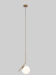 50160/1 латунь латунь Подвесной светильник с длинным тросом Eurosvet Frost Long