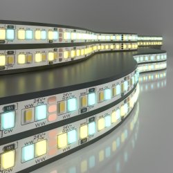 5м. Светодиодная лента теплого и холодного цвета 3000-6500К 2835, 16W, 24V, 240LED, IP20 Elektrostandard (a053677)