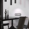 Рамка на 4 поста Platinum (черный алюминий) Werkel W0042608