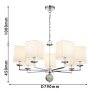 Подвесная люстра с лампочками Favourite Diva 2821-7P+Lamps E14 Свеча