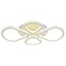 Светодиодная диммируемая люстра с ПДУ Profit Light 8038/2+2 WHT 184W+8W RGB