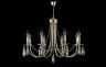 Подвесная люстра Crystal Lux VICTORIA SP8 GOLD/AMBER