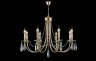 Подвесная люстра Crystal Lux VICTORIA SP8 GOLD/AMBER