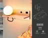 Настенный светильник с выключателем, USB портом и полкой Ambrella light Wallers FW520