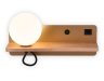 Настенный светильник с выключателем, USB портом и полкой Ambrella light Wallers FW520
