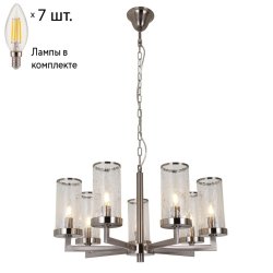Подвесная люстра с лампочками Favourite Assembly 2374-7P+Lamps E14 Свеча