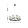 Подвесная люстра с лампочками Favourite Assembly 2374-7P+Lamps E14 Свеча