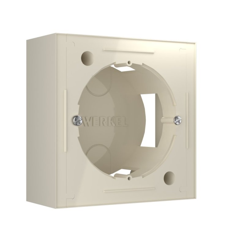 Коробка для накладного монтажа (слоновая кость) Werkel W8000003