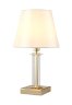 Настольная лампа Crystal Lux NICOLAS LG1 GOLD/WHITE