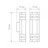 1443 Уличный настенный светильник Elektrostandard Techno 4690389067709 (a032626)