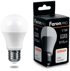 Лампа светодиодная Feron.PRO LB-1011 Шар E27 11W 2700K 38029