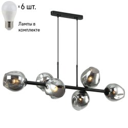 Подвесная люстра с лампочками Favourite Traube 2361-6P+Lamps E27 P45