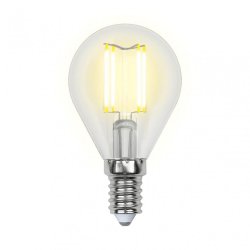 Филаментная лампа E14 5W 3000К (теплый) Multibright Uniel LED-G45-5W-WW-E14-CL-MB GLM10TR (UL-00002369)