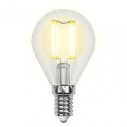 Филаментная светодиодная лампа E14 6W 4000K (белый) Air Uniel LED-G45-6W-NW-E14-CL GLA01TR (UL-00002207)