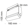 Трековый светильник 12W 4000К для магнитного шинопровода Track lamps Maytoni TR013-2-10W4K-B