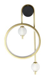 Настенный светильник Crystal Lux RODRIGO AP20W LED BLACK/GOLD